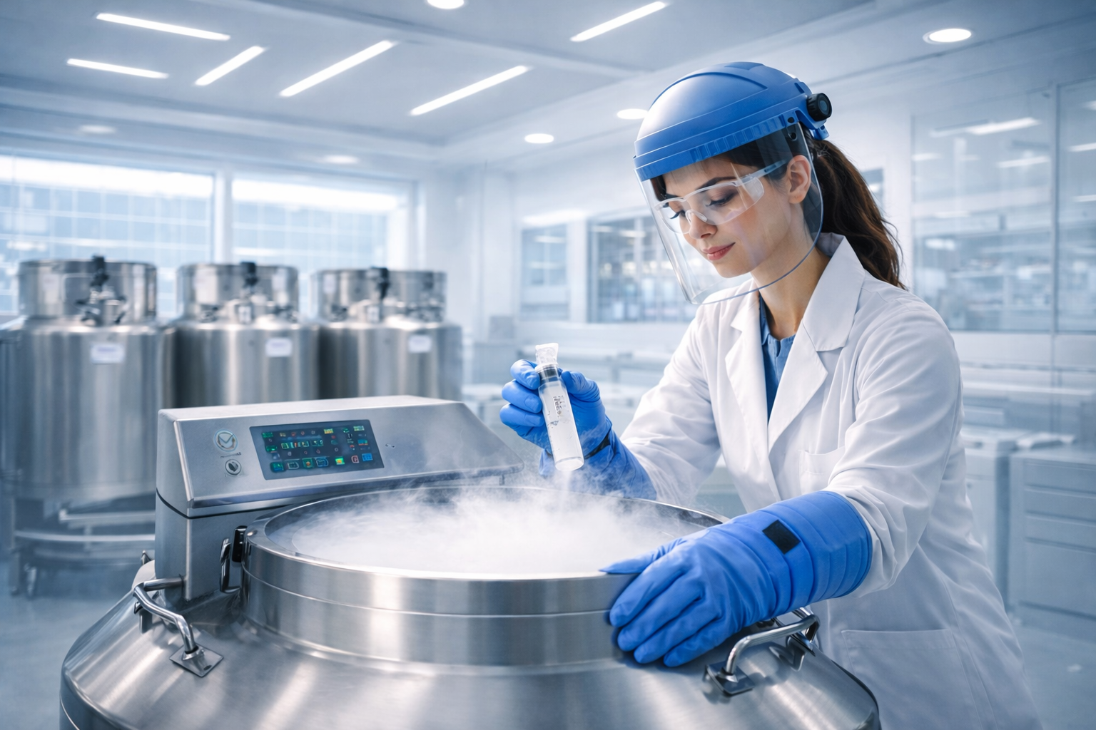 Scientist biobanking